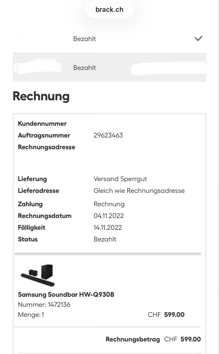 Samsung Home Cinema: Samsung Soundbar HW-Q930B – Usato da Meisterschwanden venduto da DeniDubler 8