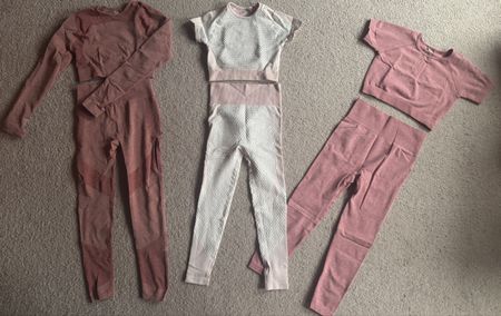 3er Set Damen Seamless Sport Outfits Gr. S