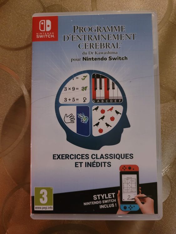 Programme d'entrainement cérébral du Dr Kawashima pour Nintendo Switch -  Stylet inclus - Nintendo