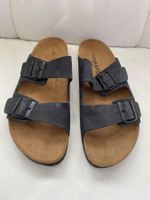 Herren-Pantolette schwarz Leder Grösse 43