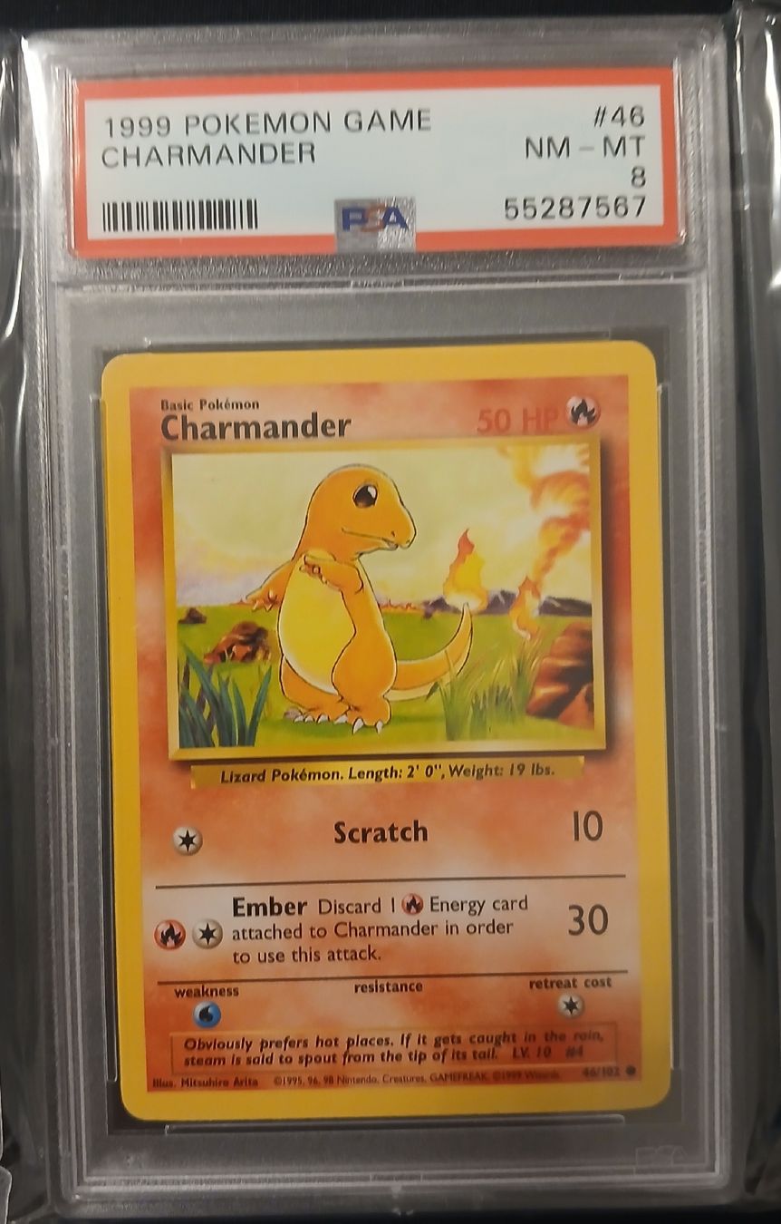 Pokémon Sammelbilder & Trading cards: Pokemon Base Set PSA 8 Pikachu Bulbasaur Charmander Squirtle – Gebraucht aus Taverne von damigiano 3