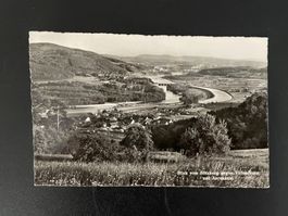 AK AG Blick vom Bötzberg gegen Villnachern und Aarekanal
