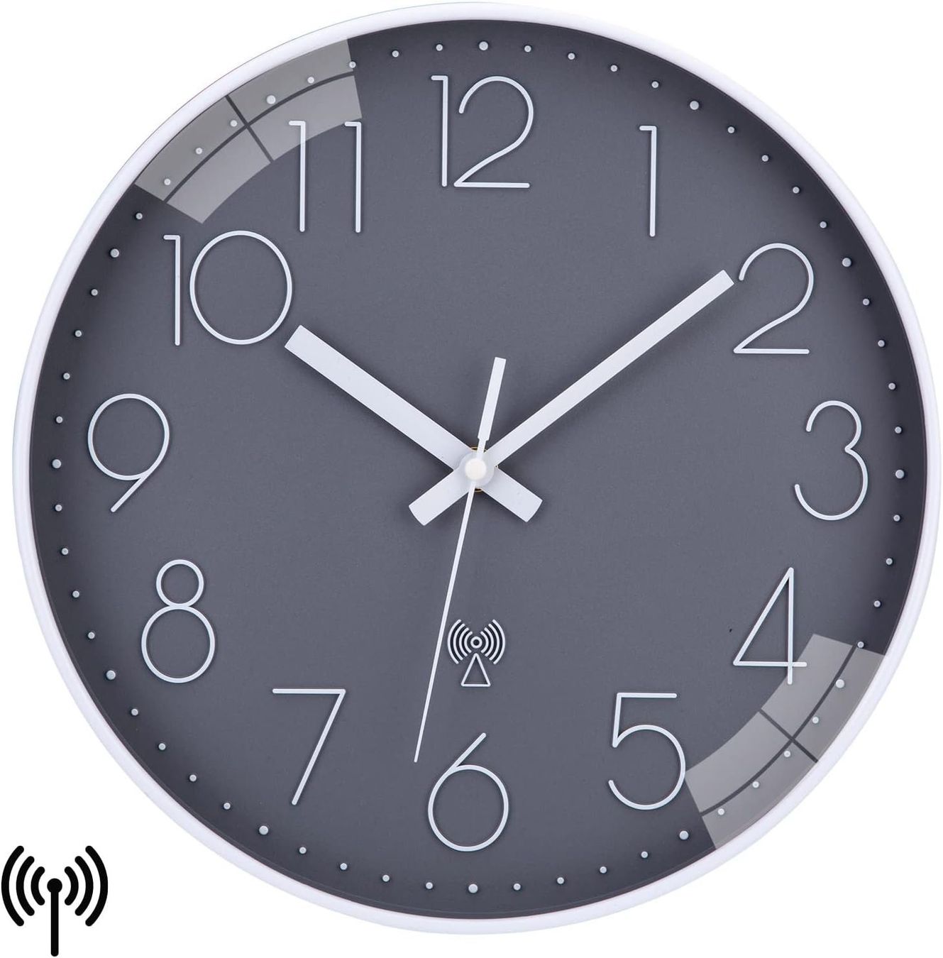 Orologi da terra & Orologi da parete: Funkuhr Wanduhr 30cm Lautlos – Nuovo e nell'imballaggio originale da Nuglar venduto da SmartLiving24 1