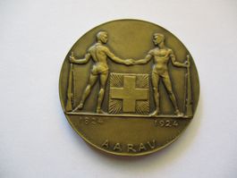 Médaille Eidg. Schützenfest 1924 Aarau avec boite