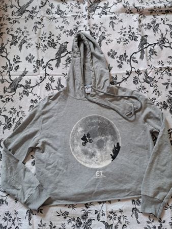 Sweatshirt Gr. S/M mit Kapuze *E.T. * -Filmdesign