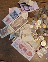 Sammlung Weltmünzen und Banknoten gemischt