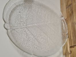 Glas Servier Teller/ Tortenplatte  Ø 28 cm