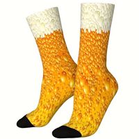 🍻 Unisex Socken mit Bier-Schaum 3D-Grafik! 🍺 🍻