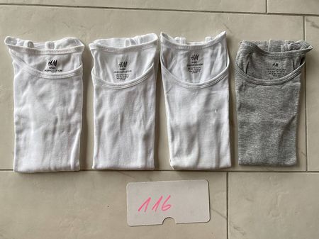 4 Unterleibchen H&M Grösse 116