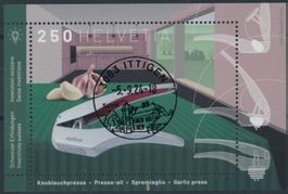 2024 - Knoblauchpresse - Block - Ersttag Voll Stempel ET