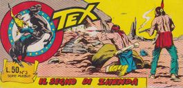 italian comic strip TEX SERIE PUEBLO # 3 year 1965 IL SEGNO