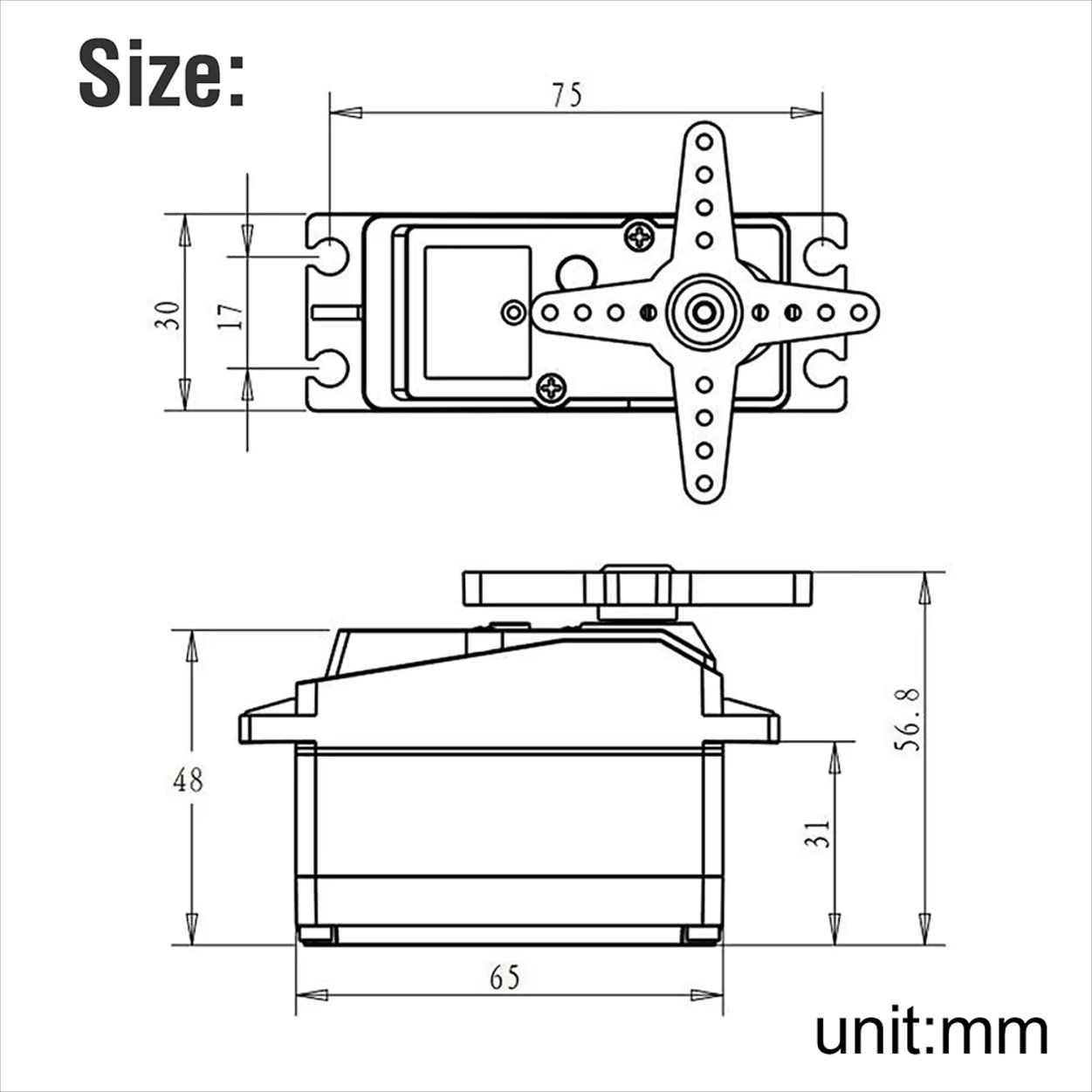 RC Kits de montage: RC Servo, DC 6-8.4V, 60kg – Neuf avec emballage d'origine à Unterseen par Sekundus 1