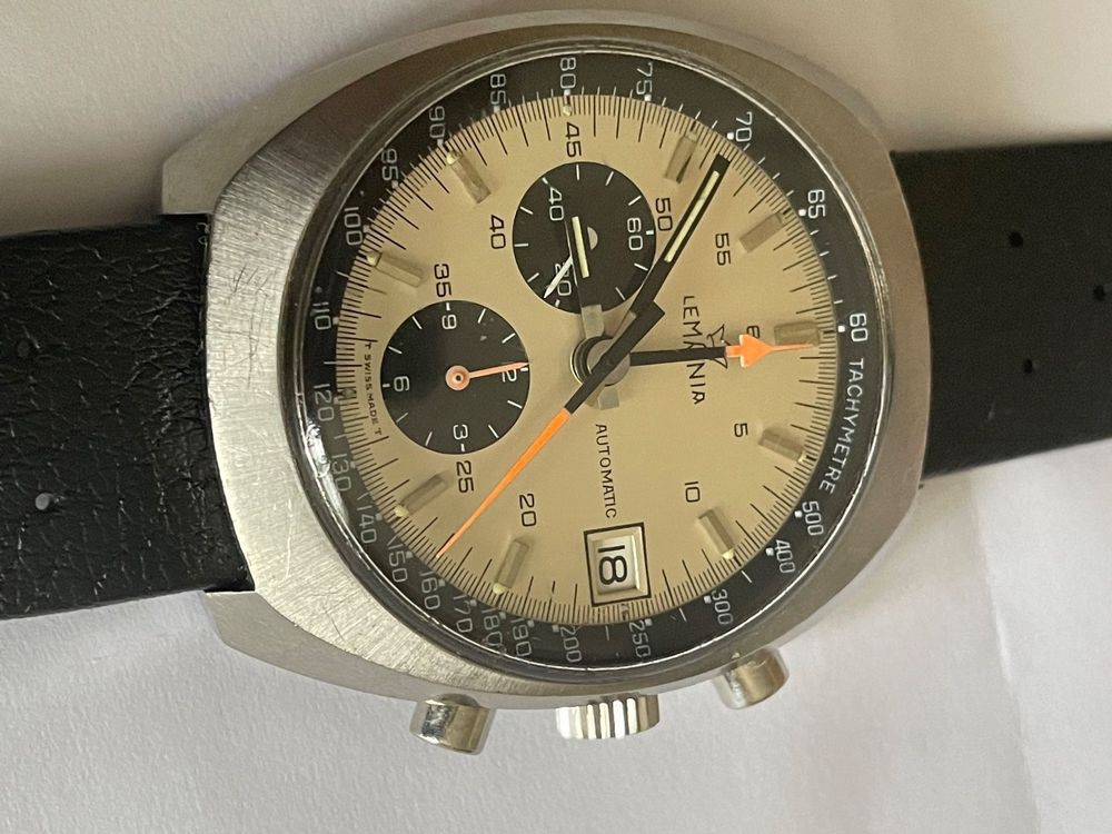 Cadran De Montre Lemania - Pour Réparation Ou Collection - Occasion - Fabriqué En France