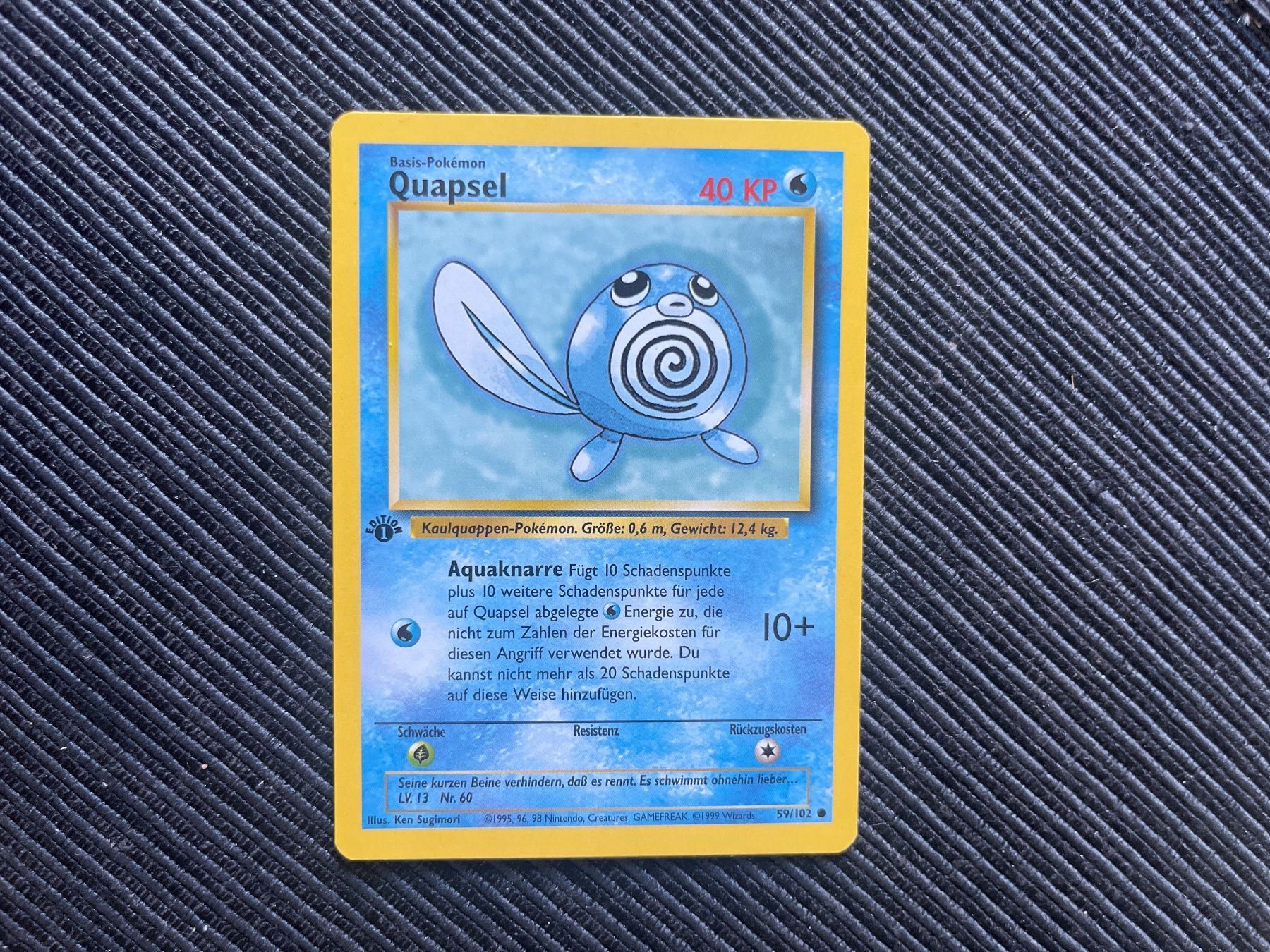 Pokémon Sammelbilder & Trading cards: Pokemon Quapsel 1. Edition non holo Base Set – Gebraucht aus Wabern von Collectfun