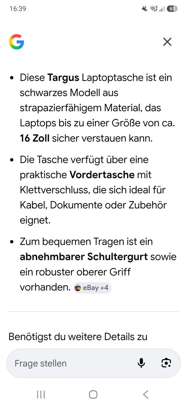 Taschen: Labtoptasche Targell – Gebraucht aus Andelfingen von Zimt01 2