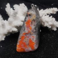 Lava Flow Seam Achat Anhänger