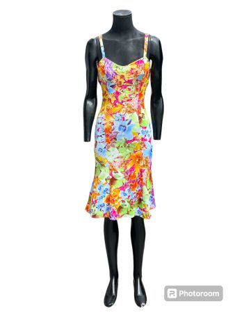 ☕️🍽️🍾🥂...VERSACE Sommerkleid Blumenmuster Gr. 36