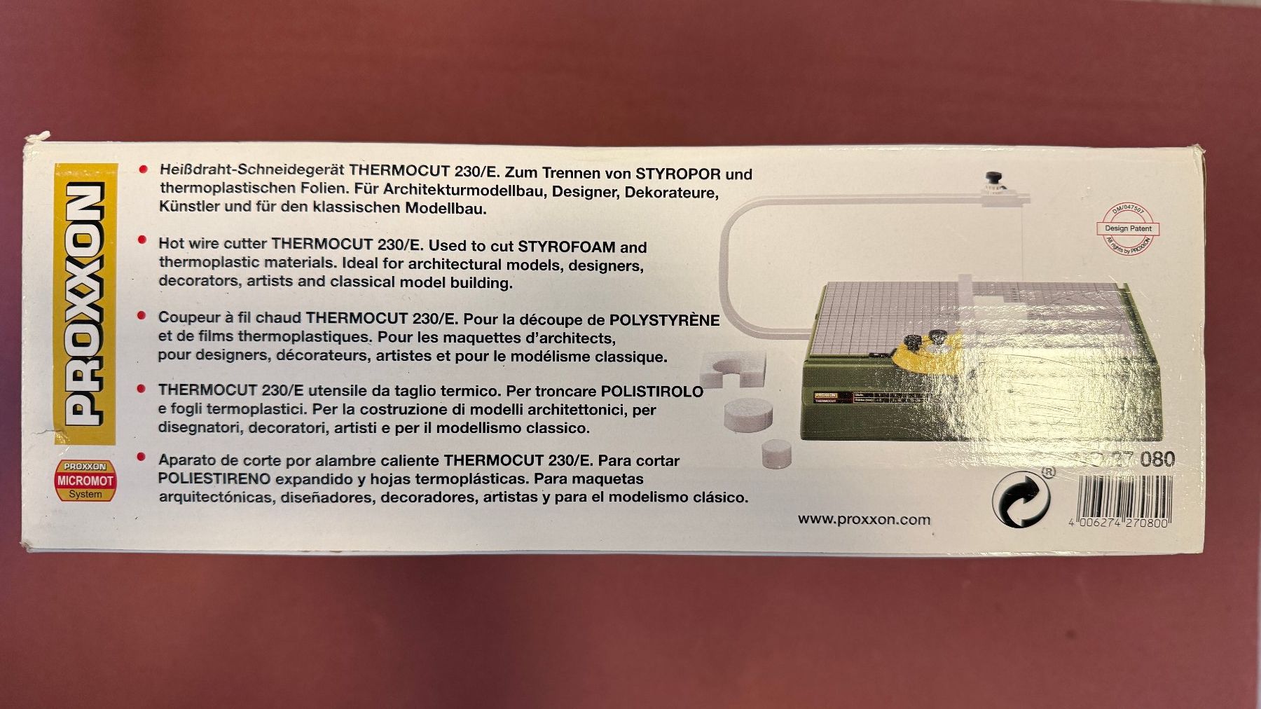 Proxxon Tutte le macchine: Heissdraht-Schneidegerät Thermocut – Nuovo e nell'imballaggio originale da Horgen venduto da Neuron007 1