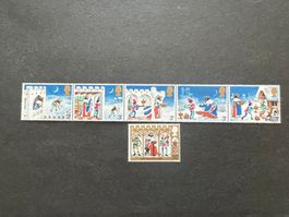 GB1973 Good King Wenceslas, the Page and Peasant strip(A298)