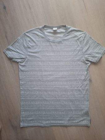 Hollister T-Shirt Grösse L grau gemustert guter Zustand