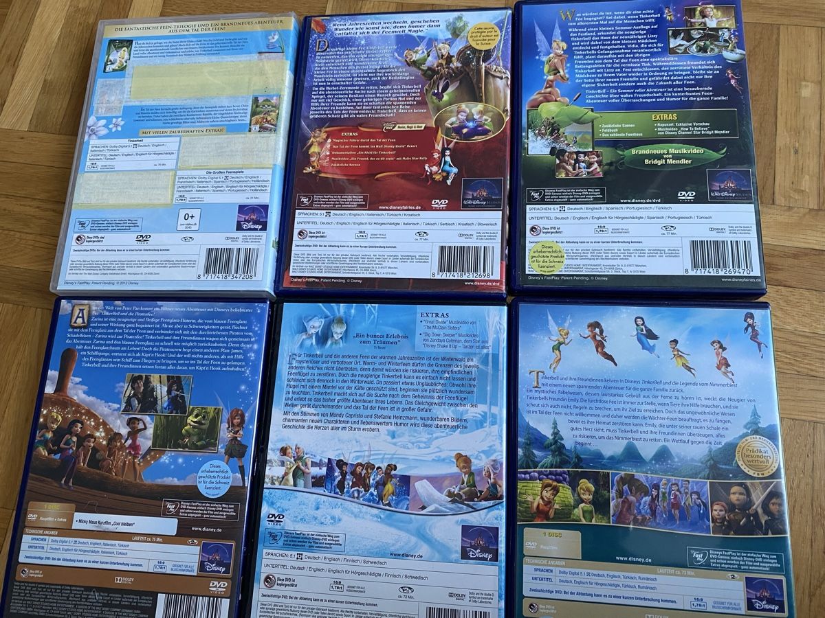 Tous les DVDs: 6 Tinkerbell DVDs Komplette Set – D'occasion à Givisiez par dor_xb9k 2