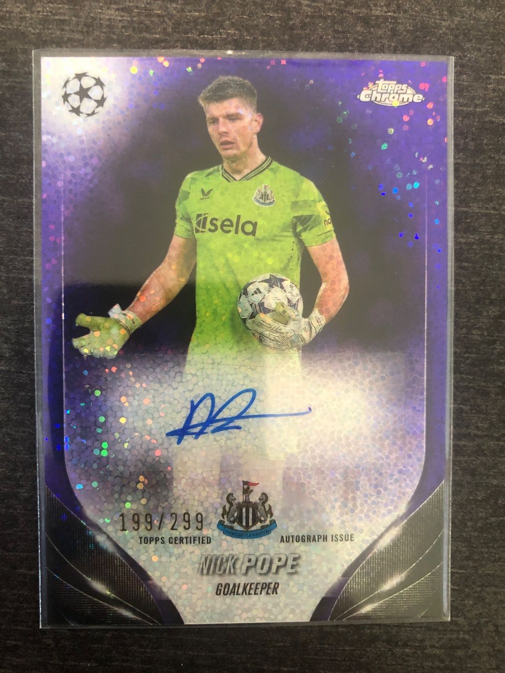 Topps Carte collezionabili: Topps Chrome Nick Pope Newcastle Autogramm /299 – Usato da Wangenried venduto da Garagara