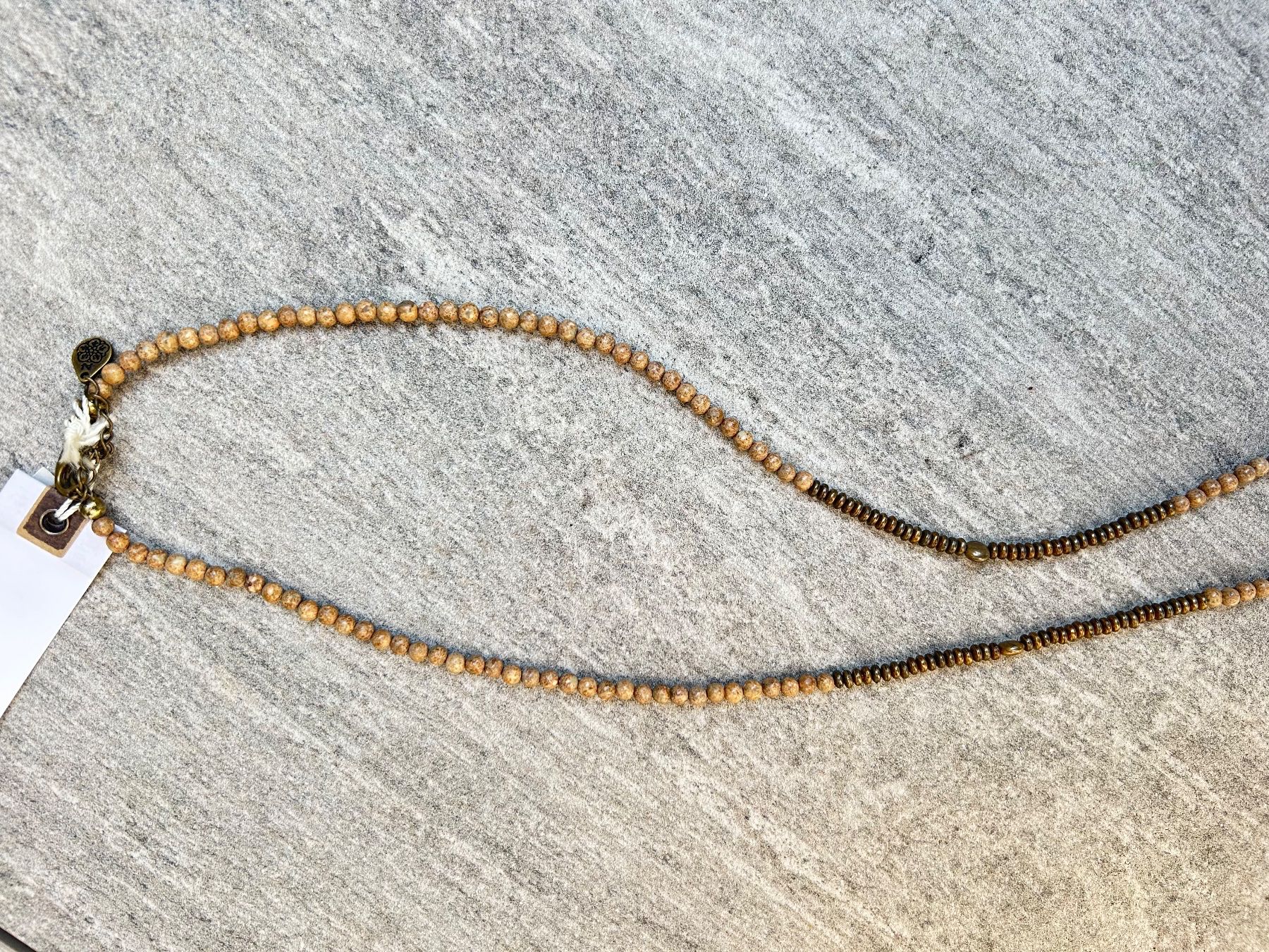 Ketten: NILE STEIN/ METALL - KETTE / 80cm / NEU – Gebraucht aus Nidfurn von cejeisda 1