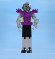 Lego Technic Figure Cyber Person, Black Legs, Purple Armor