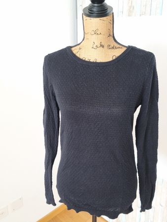 Schwarzer Vero Moda Bio-Baumwollpullover, XS, Top Zustand!