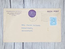 CL14 Enveloppe + Timbre Inde 1954