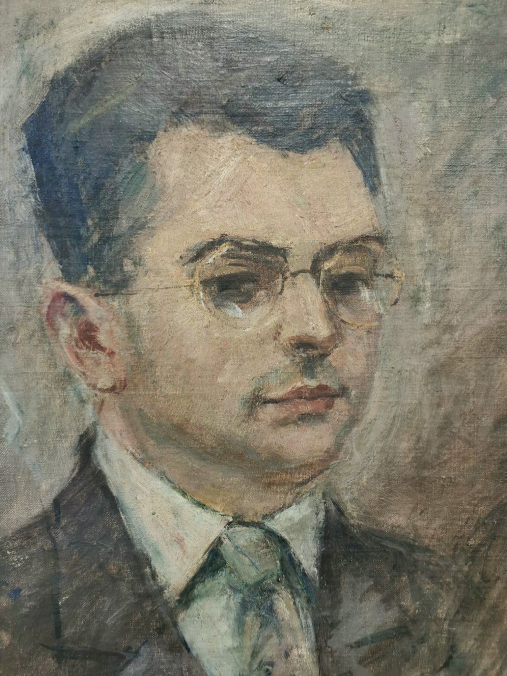 Dipinti: PORTRAIT HUILE SUR PANNEAU SIGNÉE ET DATÉE – Usato da Genève venduto da Qanil77 1