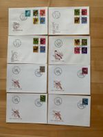 Briefmarken Couverts Pro Juventute 1966 bis 1969
