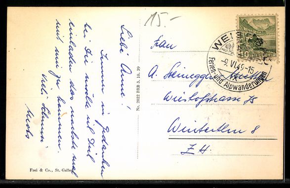 Cartoline postali: AK Schwende /App., Station Säntisbahn – Usato da Berlin venduto da bartko-reher 1