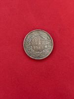 Schweizer SilberMünze 2 Franken 1963 gebraucht guter Zustand