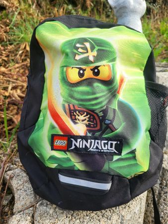 Lego Ninjago Rucksack "Lloyd" schwarz/grün. gebraucht