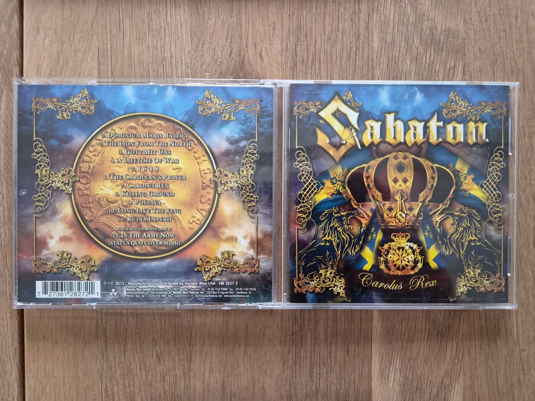 CD: CD Sabaton - Carolus Rex, 2012 – Usato da Nebikon venduto da Harley-Davidson01