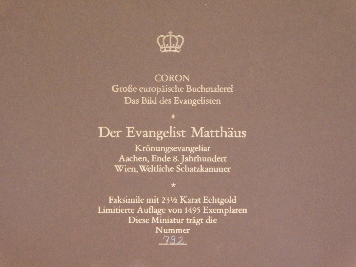 Poster & Bilder: Vintage Bild Der Evangelist Matthäus. – Gebraucht aus Emmenbrücke von Ulisse-22 5