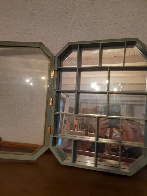 Vitrine Présentoir Collection Miroir Glass Mirror Box - Occasion Bon état