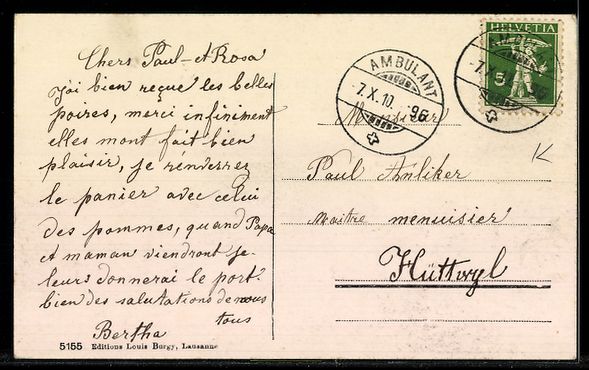 Cartoline postali: AK Moutier, Moutier et la Birse – Usato da Berlin venduto da bartko-reher 1