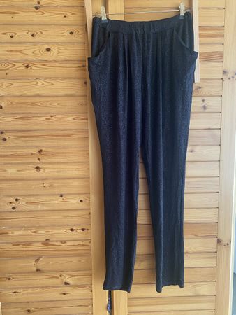 Max&Co schwarze Hose  mit Glitzer Steine Grösse L
