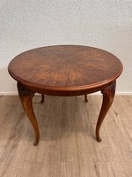 Antik Neobarock Louis-XV-Stil Runder Tisch mit Schnitzereien