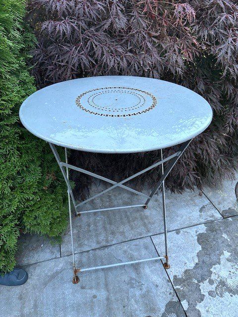 Set di tavolo e panche: aLteR GaRtentisCh miT  KLappsTuhL – Usato da Winkel venduto da zeho 5