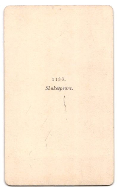 Fotografie &  Plakate: Fotografie Portrait William Shakespeare  – Gebraucht aus Berlin von bartko-reher 1