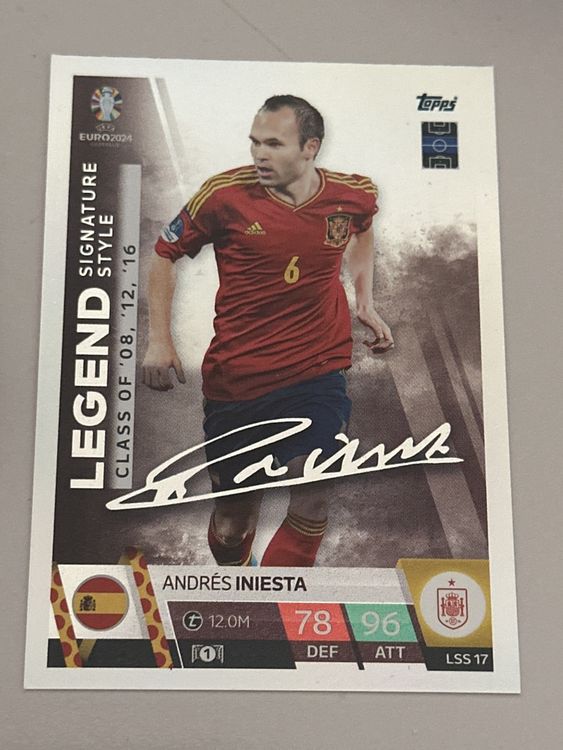 Andrés Iniesta Match Attacks euro 2024 | Kaufen auf Ricardo