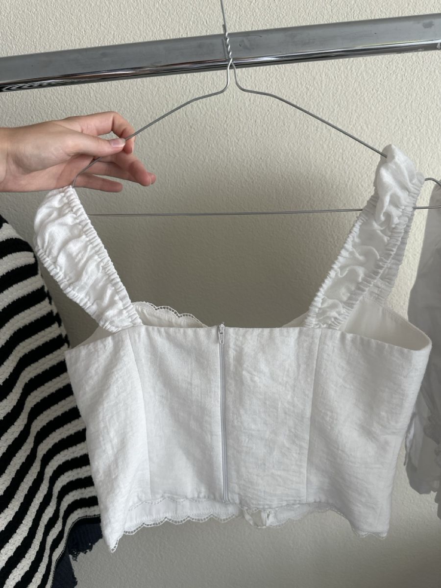 Tops: Sovaye Korsett Top Weiss Groesse M 100% Polyester – Gebraucht aus Zug von a.marryl 2