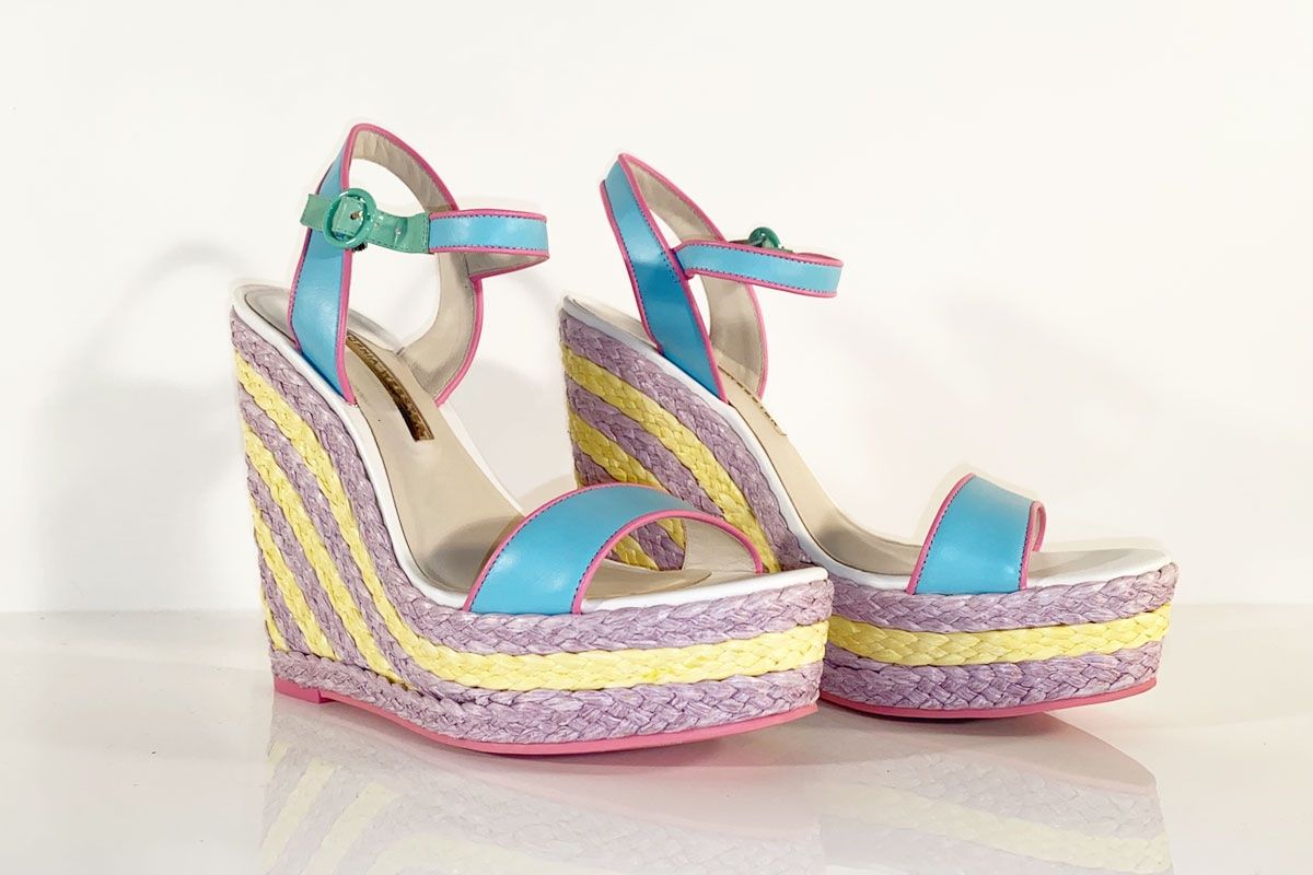 Scarpe da donna: Sophia Webster Plateau Espadrille Leder bunt Gr. 40 / 41 – Nuovo (secondo la descrizione) da Ballwil venduto da ClassicGallery 3