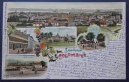 Litho-Ansichtskarte 1902 / Colombier (NE)
