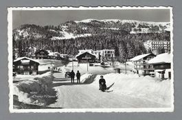 1952, CRANS s/SIERRE, VUE ANIMÉE