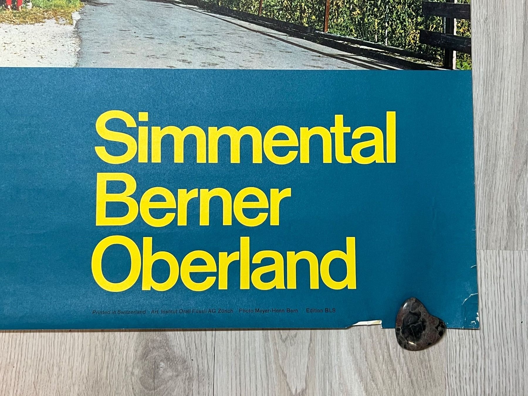 Foto & Immagini: Plakat Simmental der BLS Bern Lötschberg Simplon Bahn – Usato da Vaduz venduto da Unikate-Markt 4