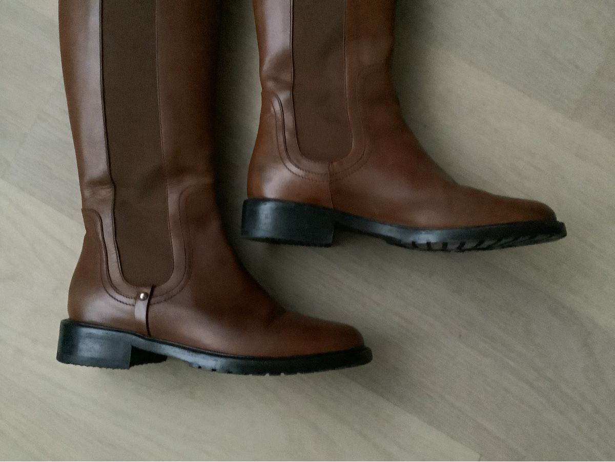 Navyboot Scarpe da donna: Lederstiefel, Navyboot, braun, Gr. 36 – Usato da Cham venduto da capalari 2